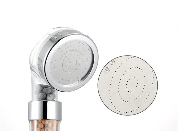 ZhangJi High Pressure Anion Spa Shower head Replacement filter balls Shower Handheld Water Saving Shower Head