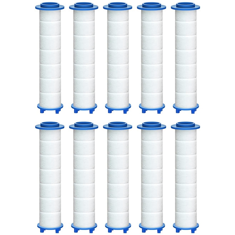 10Pcs Replacement Shower Filter For Hard Water - High Output Shower Water Filter To Remove Chlorine And Fluoride